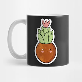 Cute kawaii cactus sticker Mug